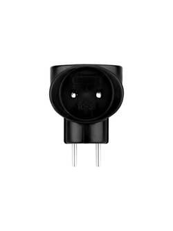 Разветвитель 3-м 6А IP20 220В биметал. черн. Rexant 11-1064-1