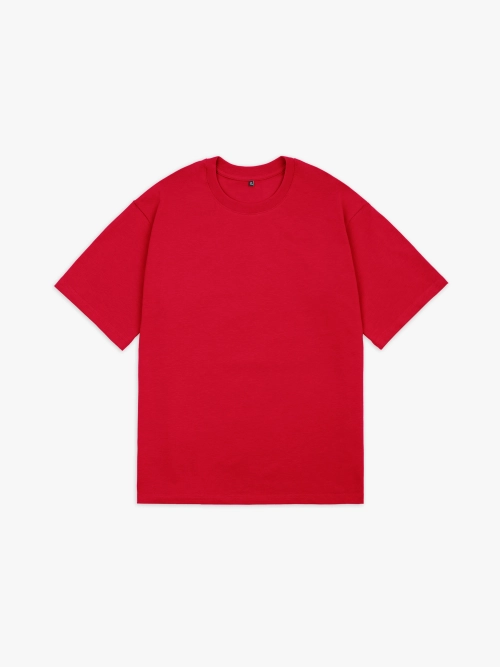 Футболка оверсайз (красный) 230 г