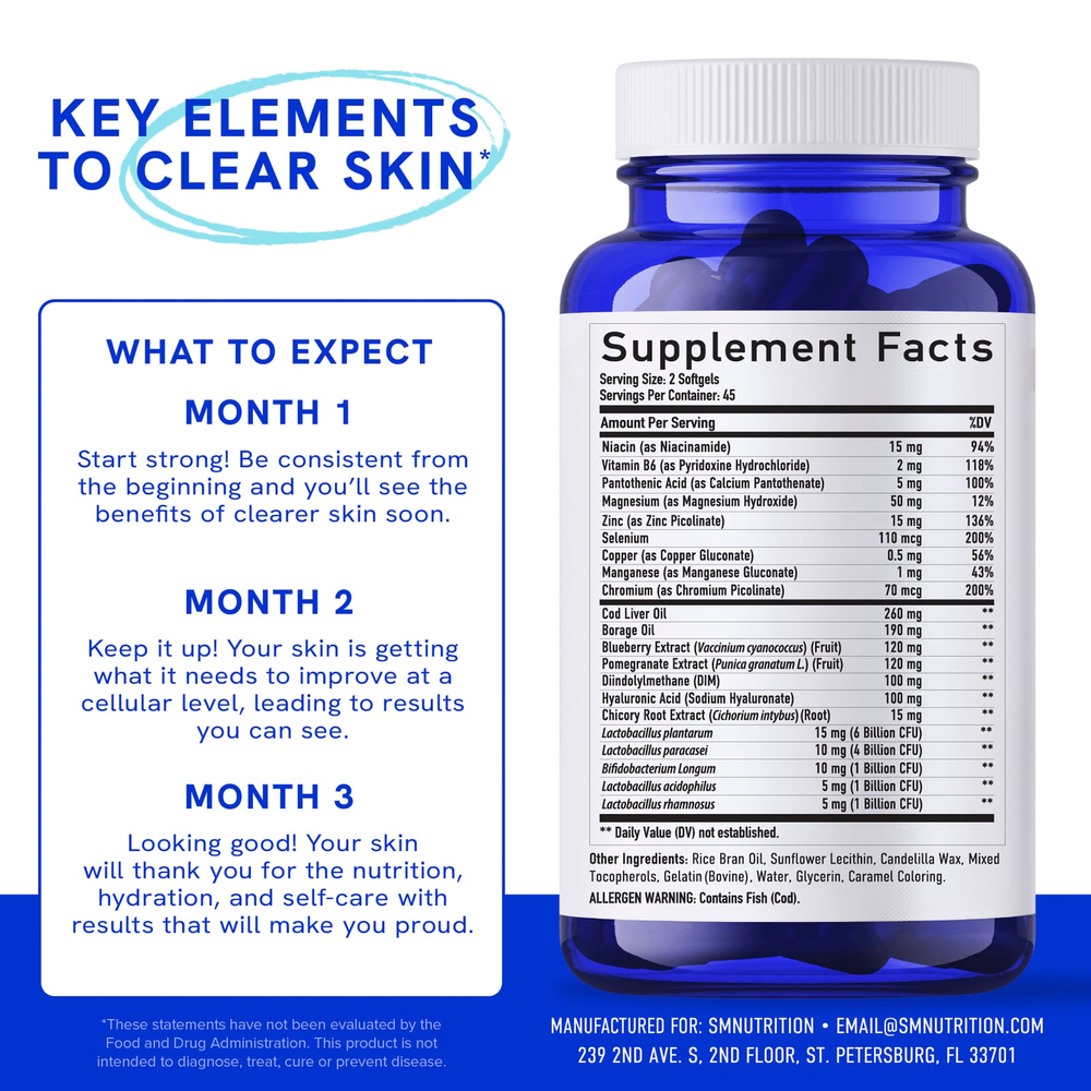 SMNutrition, Triple Action Clear 3, 180 капсул