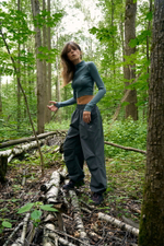 Брюки Nothomme Blue Pants Outdoor Water-Repellent "Stone Grey" Women's