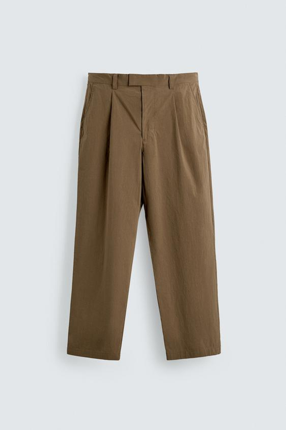 ZARA ТЕХНИЧЕСКИЕ БРЮКИ WIDE FIT, СВЕТЛЫЙ ЖЕЛТО-КОРИЧНЕВЫЙ