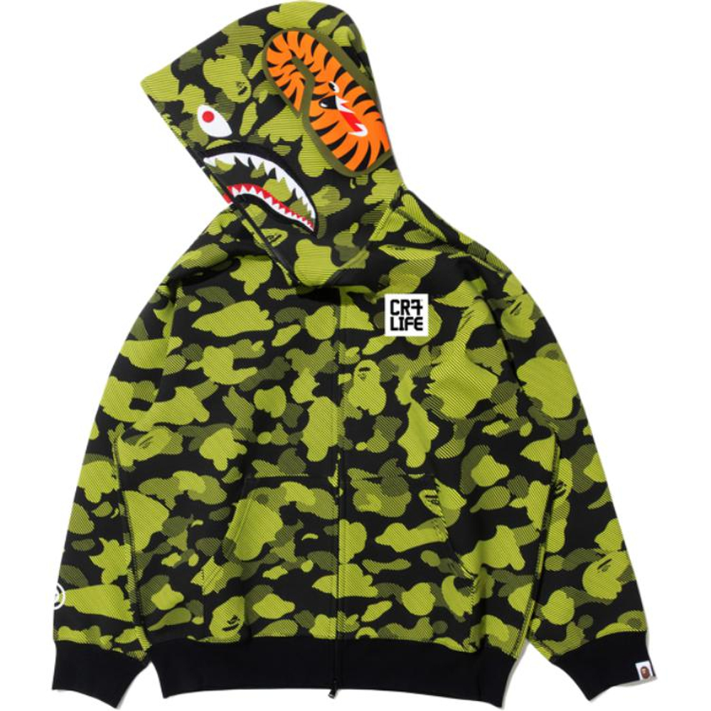 A Bathing Ape Bathing Ape Sweatshirts Cardigan Drop Shoulder Sleeve Moderate No Fleece Lined Zip Closure 0zxswm911151p