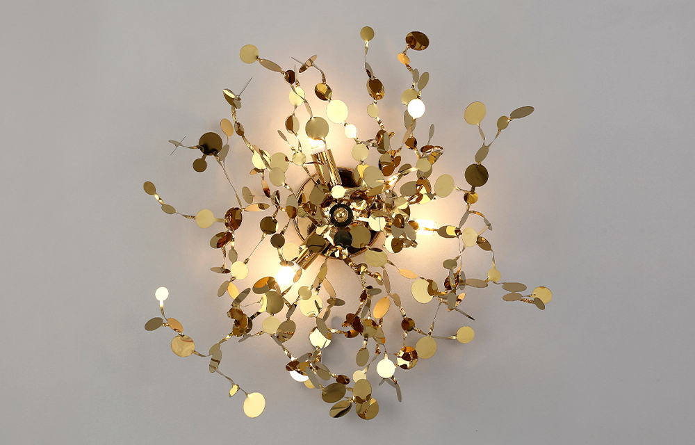 Настенный светильник Crystal Lux GARDEN AP-PL3 D400 GOLD