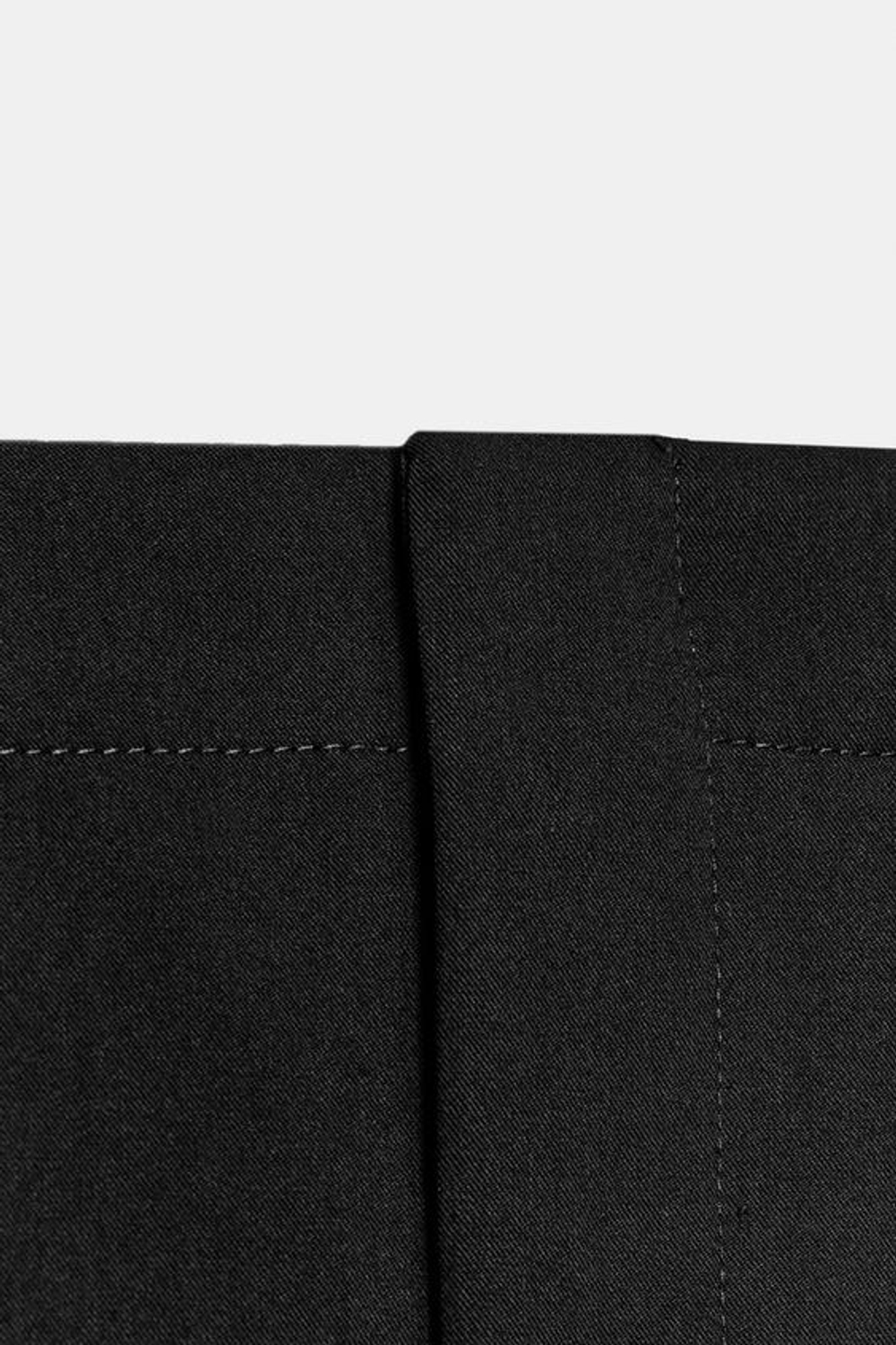 ZARA ЮБКА МИДИ В КЛЕТКУ, ЧЕРНЫЙ