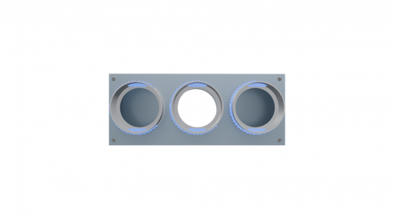 Flexag PWP-125/90x3 пленум вентиляционный прямой, D125, на 3 выxода, L=300 мм
