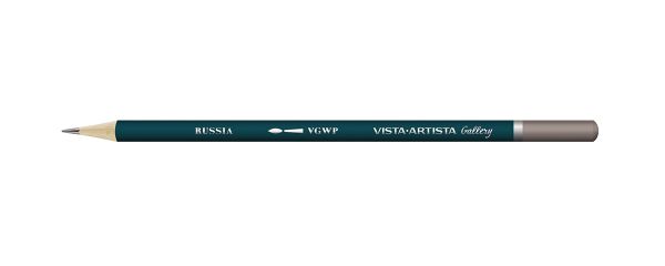 Карандаш акварельный художественный заточенный, 6 шт, 817 Серый теплый светлый (Warm gray light), Vista-Artista Gallery VGWP