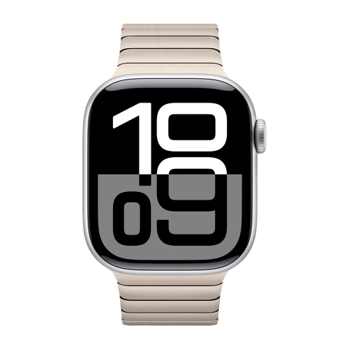 Умные часы Apple Watch Series 10 GPS, 42mm, Silver Aluminium Case with Link Bracelet, Natural
