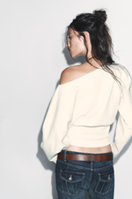 АСИМЕТРИЧНАЯ ХЛОПЧАТОБУМАЖНАЯ ТОЛСТОВКА - ZARA