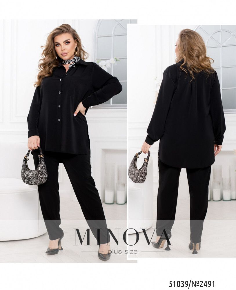 Костюм 2491-черный Minova Костюм 2491-черный Minova