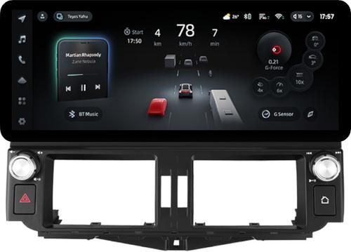 Магнитола для Toyota Land Cruiser Prado 150 2009-2013 (ШГУ 7") - Teyes CC4PRO монитор 12.3" 2K QLED + рамка LUX, Android 13, Быстрейшая, Snapdragon 778G, ИИ, CarPlay, DSP, 4G SIM-слот
