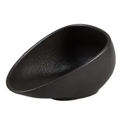 Салатник 150 мл 14,5*9,4 см h7 см емкость для закусок Side Up Smooth Black Raw Stellar P.L. [6]
