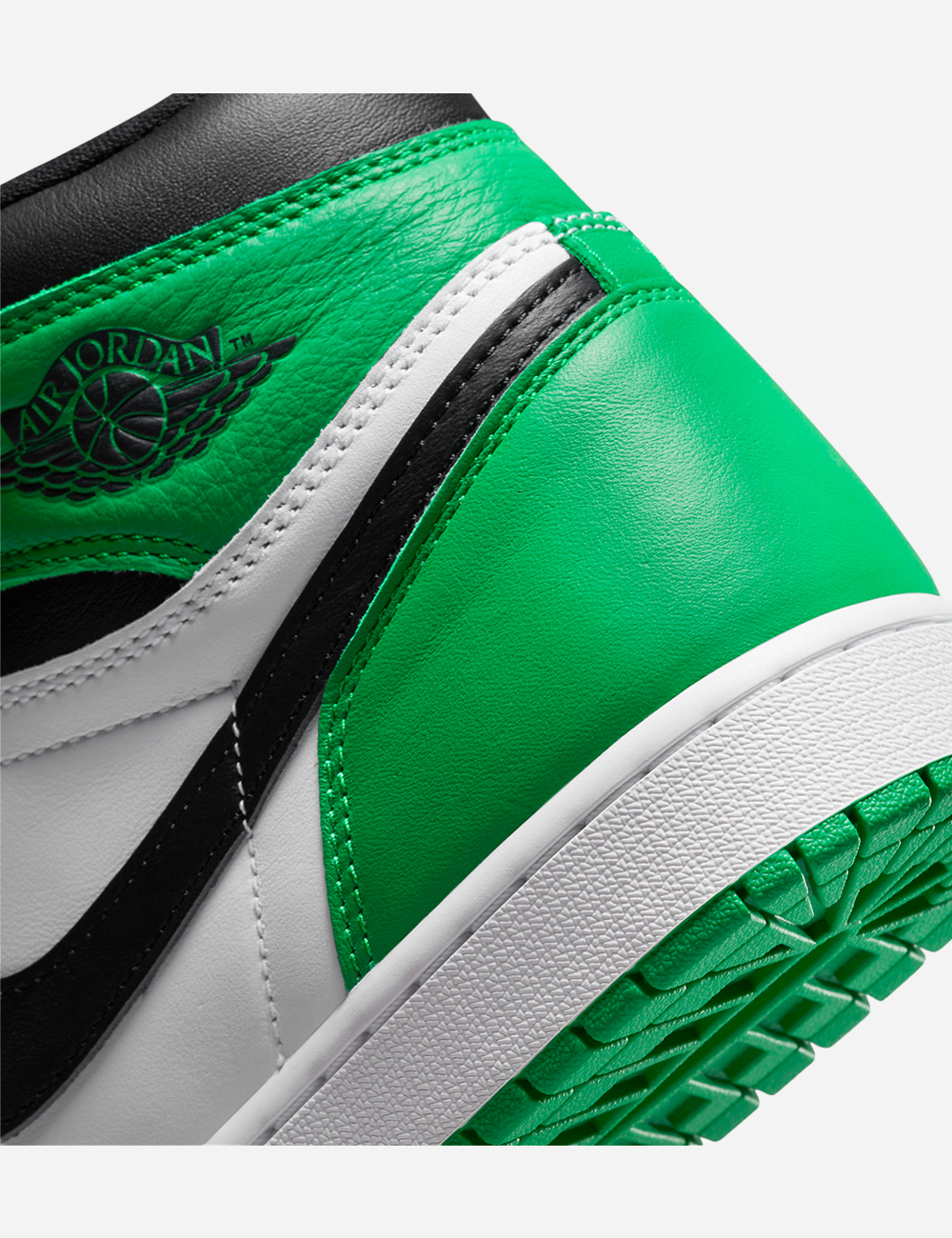 Air Jordan 1 High Black and Lucky Green