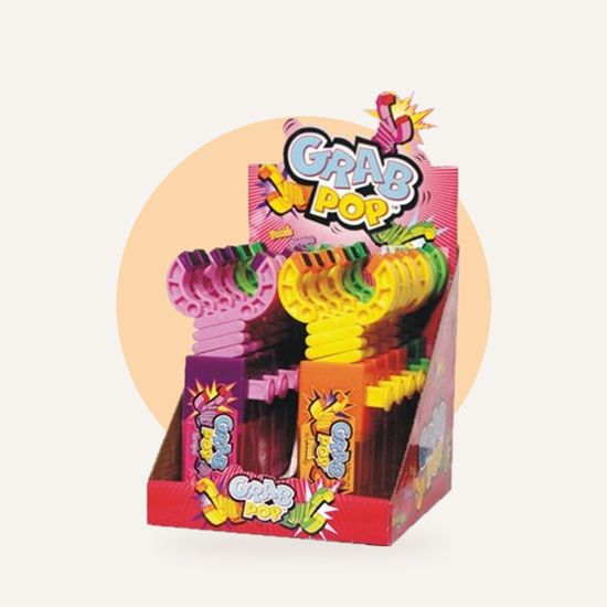 Kidsmania Леденец Grab Pop — на фирменном фоне OH MY GEEK