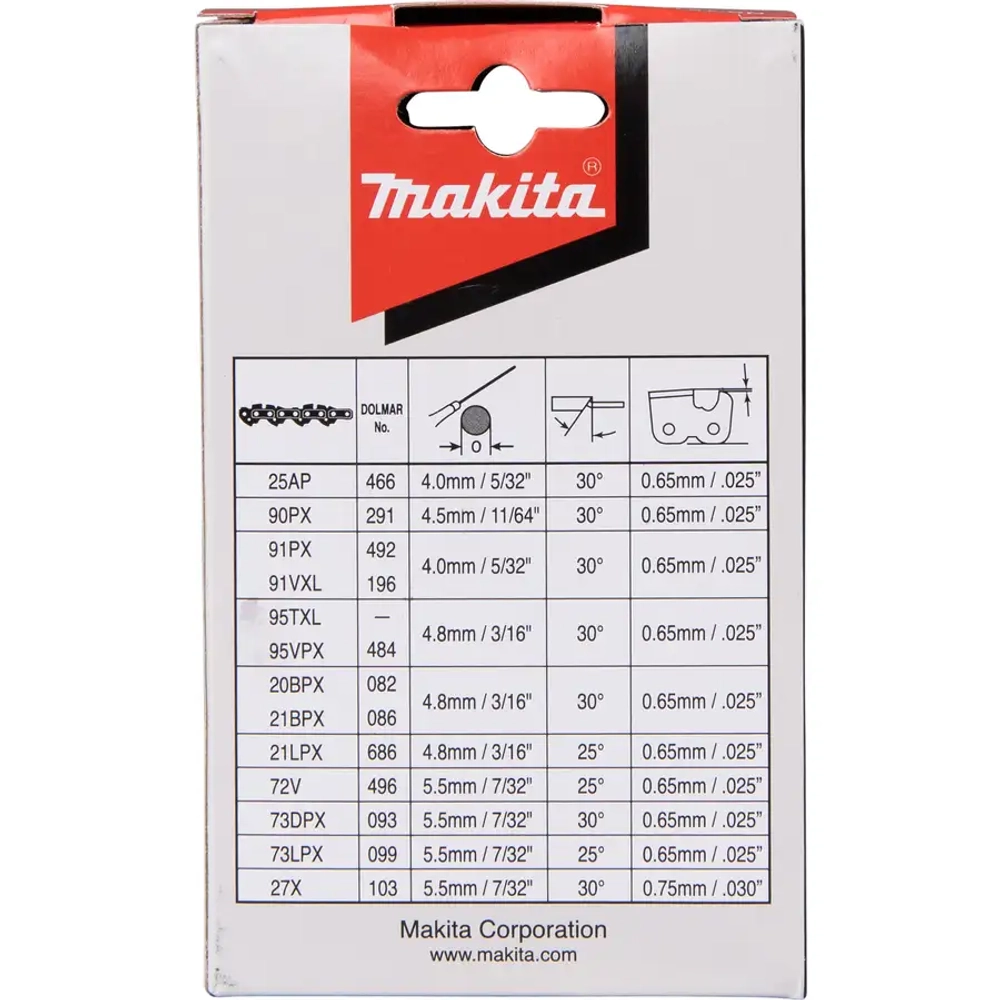 Цепь для пилы 25 см 90PX Makita 191H00-0