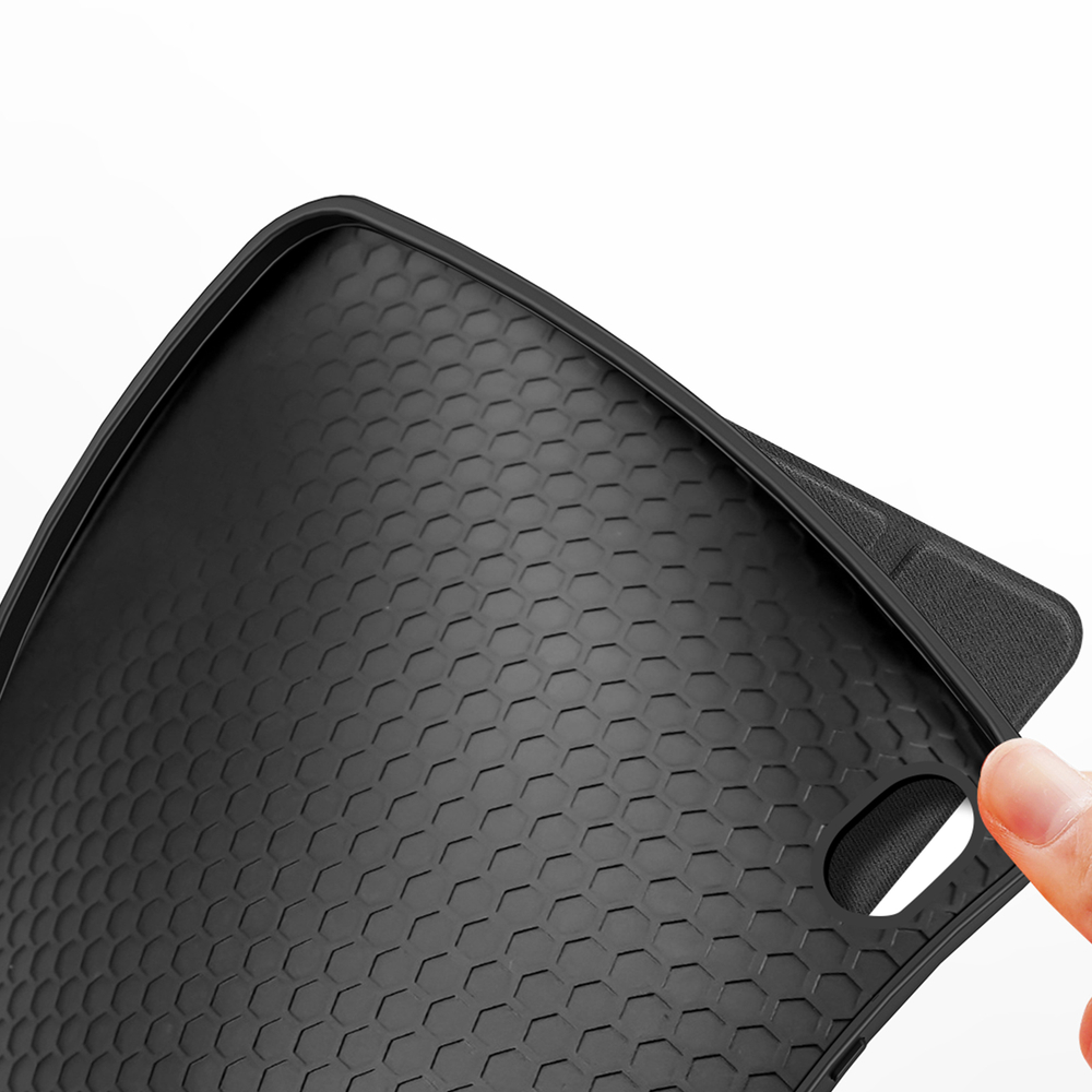 Чехол книжка черного цвета для планшета Samsung Galaxy Tab S11, серия Domo Series (с держателем для S Pen и функцией автоматического перехода в спящий режим) от Dux Ducis