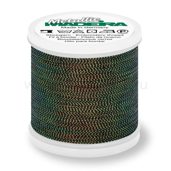 Нитки вышивальные металлизированные Madeira Metallic №40, 200 м, цв. 490, 9842, 5 катушек