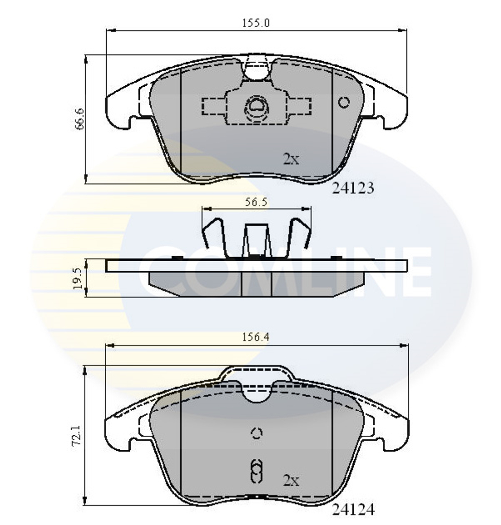 COMLINE - CBP01591-CML - Brake Pad Set, disc brake