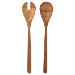 IKEA GRÖNSAKER (ИКЕА ГРОНСАКЕР) — Салатные столовые приборы, бамбук, 2 шт
