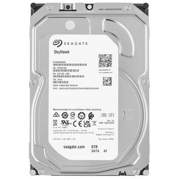 Жесткий диск для видеонаблюдения Seagate SATA-III 8TB ST8000VX009 Skyhawk (5900rpm) 64Mb 3.5"