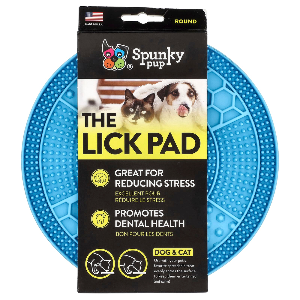 Spunky Pup, The Lick Pad, для собак и кошек, круглые, 1 шт.