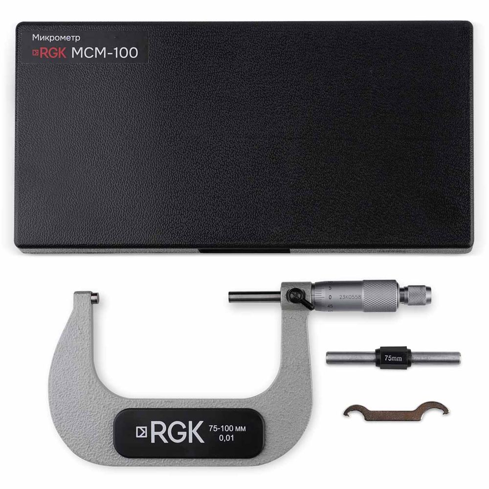 Микрометр RGK MCM-100 с поверкой, RGK