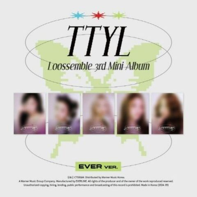 Альбом LOOSSEMBLE - TTYL 3rd Mini Album EVER MUSIC ALBUM 5 Version SET