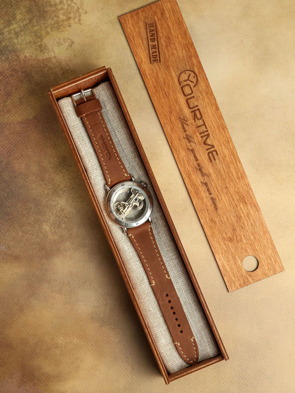 Часы скелетоны механические Power Light YOURTIME