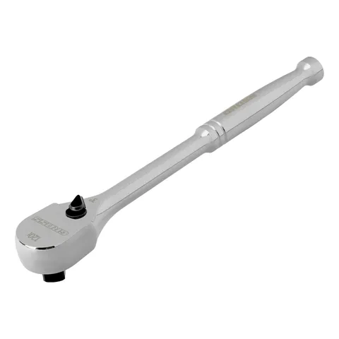 Ключ-трещотка 3/8", CrV, 120 зубьев, цельнометаллический, хром Gross