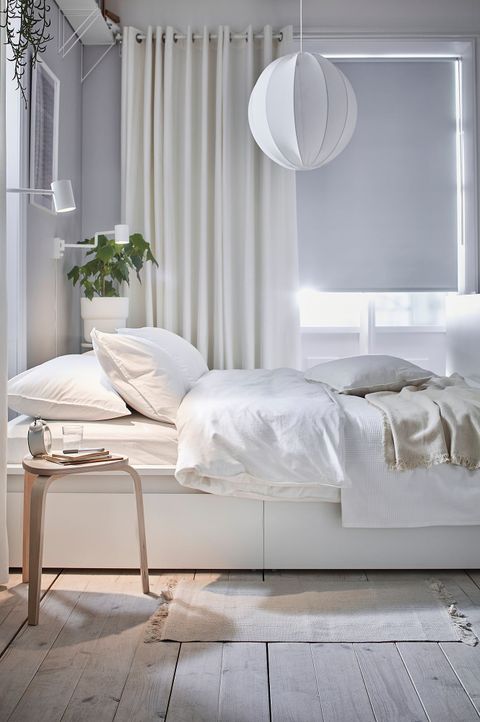 Комплект штор IKEA MERETE (МЕРЕТЕ), Белый, 145x250 см, 2 шт