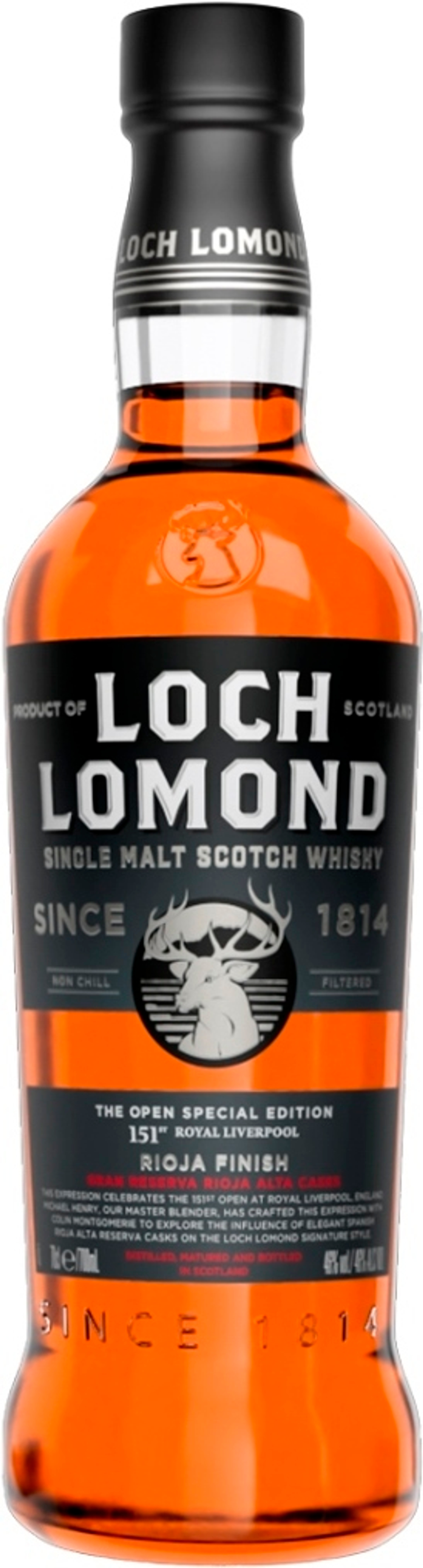Виски Loch Lomond,The Open Special Edition 151st Royal Liverpool Rioja Finish 0.7 л