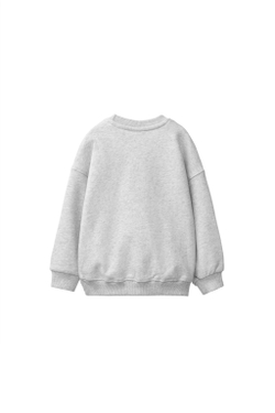 ZARA ОДНОТОННАЯ ТОЛСТОВКА, СЕРЫЙ МЕЛАНЖ
