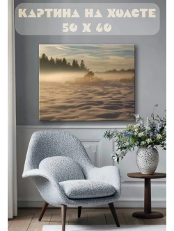 Картина на стену 40 X 50 Зимний пейзаж