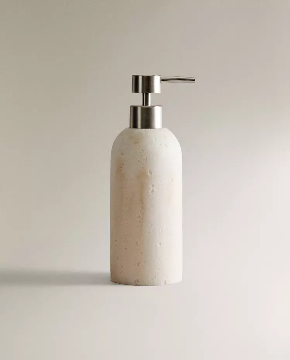 ZARA HOME ДОЗАТОР МЫЛА С МРАМОРНЫМ УЗОРОМ, ЭКРЮ