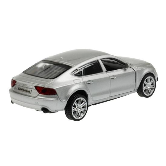 Машина металл AUDI a7 11 см, двери, инерция, серебристый, кор. Технопарк