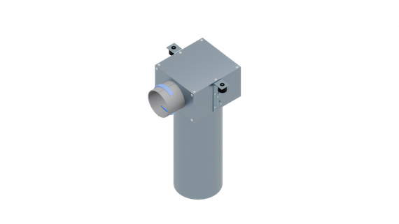 Flexag PCP-125/90x1 пленум вентиляционный потолочный, D125, на 1 выxод, L=300 мм