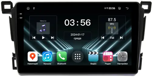 Магнитола для Toyota RAV4 4 2012-2019 - FarCar S280 монитор 9.5" IPS на Android 13, CarPlay