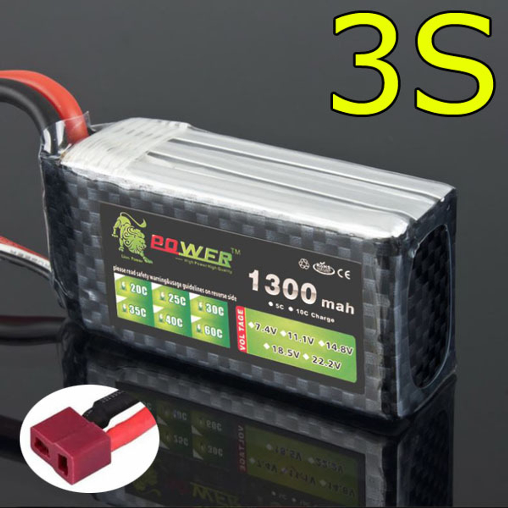 Аккумулятор 3S/1300/25С – LIPO