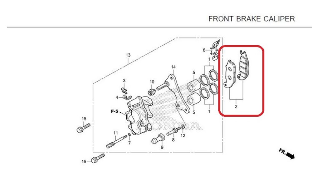 06455-KWF-951. PAD SET, FR.