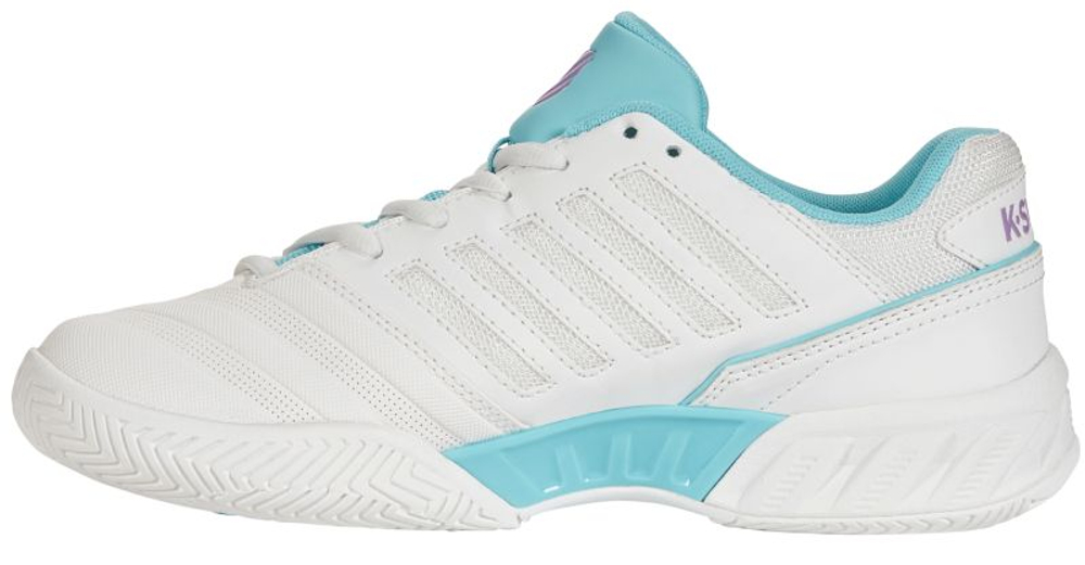 Женские теннисные кроссовки K-Swiss Big Shot Light 4 — brilliant white/angel blue/sheer lilac