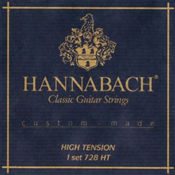 Струны для классической гитары, сильное натяжение, Hannabach 728HT Custom Made Blue