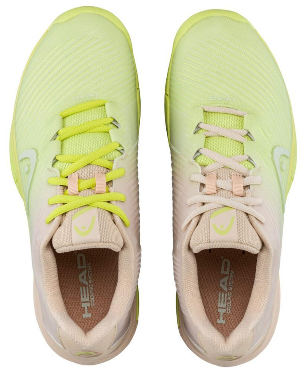 Женские Кроссовки теннисные Head Revolt Pro 4.0 - macadamia/lime
