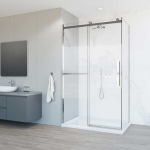 Душевой уголок Vincea Комо Софт (Como Soft) VSR-1CS1011CL, 1100*1000, хром, стекло прозрачное