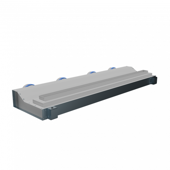 Flexag SHN-1-1000-25-W щелевой диффузор с низкопрофильной КСД под гипсокартон, белый