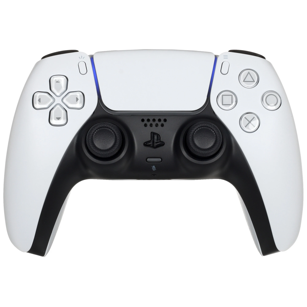 Геймпад беспроводной/проводной Sony PlayStation DualSense basic белый [для Android, iOS, PC, PlayStation 5, подключение - USB Type-C, Bluetooth, виброотдача, питание от USB, от аккумулятора]