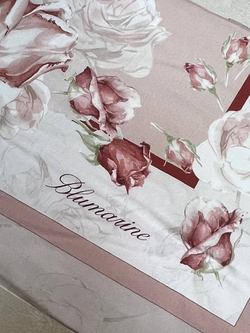Плед 135х185 Blumarine Rose сатиновый розовый
