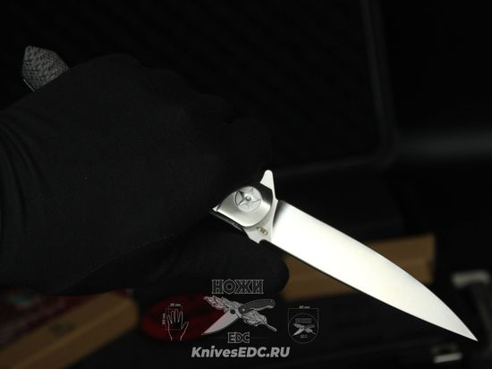 Складной нож REPTILIAN НКВД-03-1 Carbon c клинком из стали D2, рукоять карбон