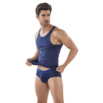 Темно-синяя мужская майка Progress Tank-Top (Размер: S) (Цвет: темно-синий)