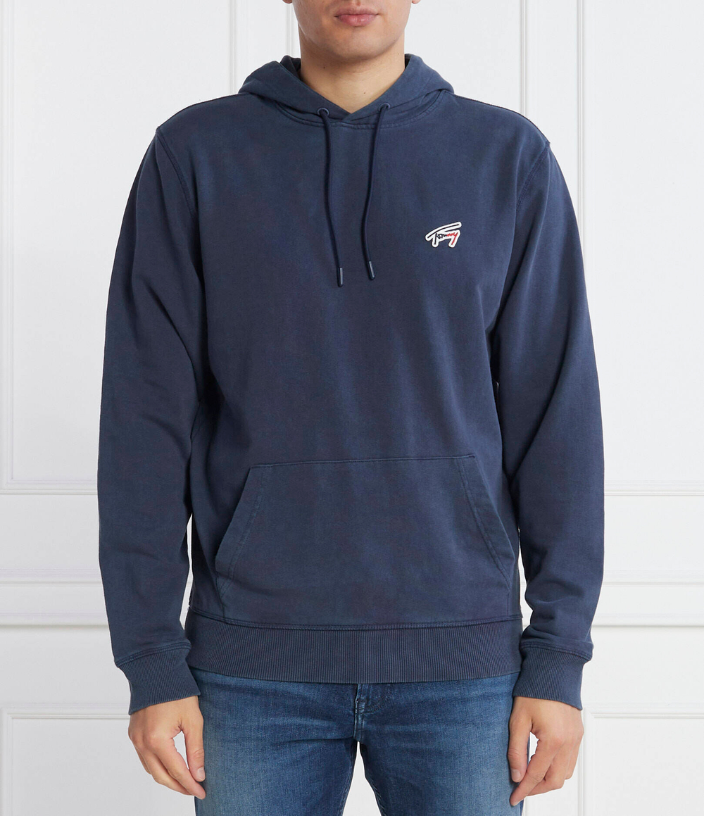 Худи WASHED SIGNATURE Tommy Jeans - темно-синий(DM0DM17912)