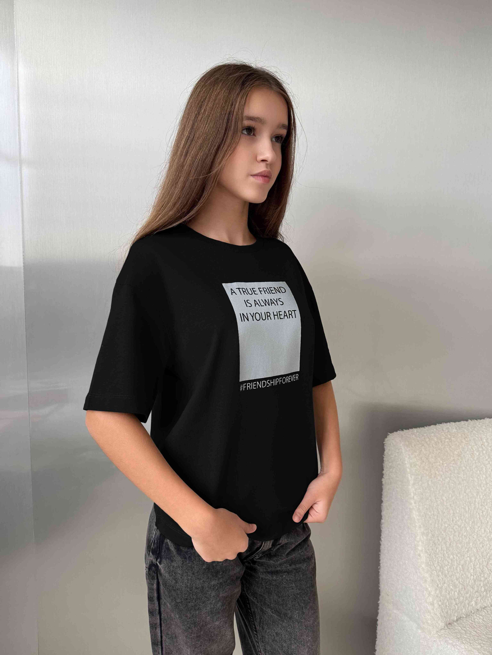 Футболка для девочки true friend