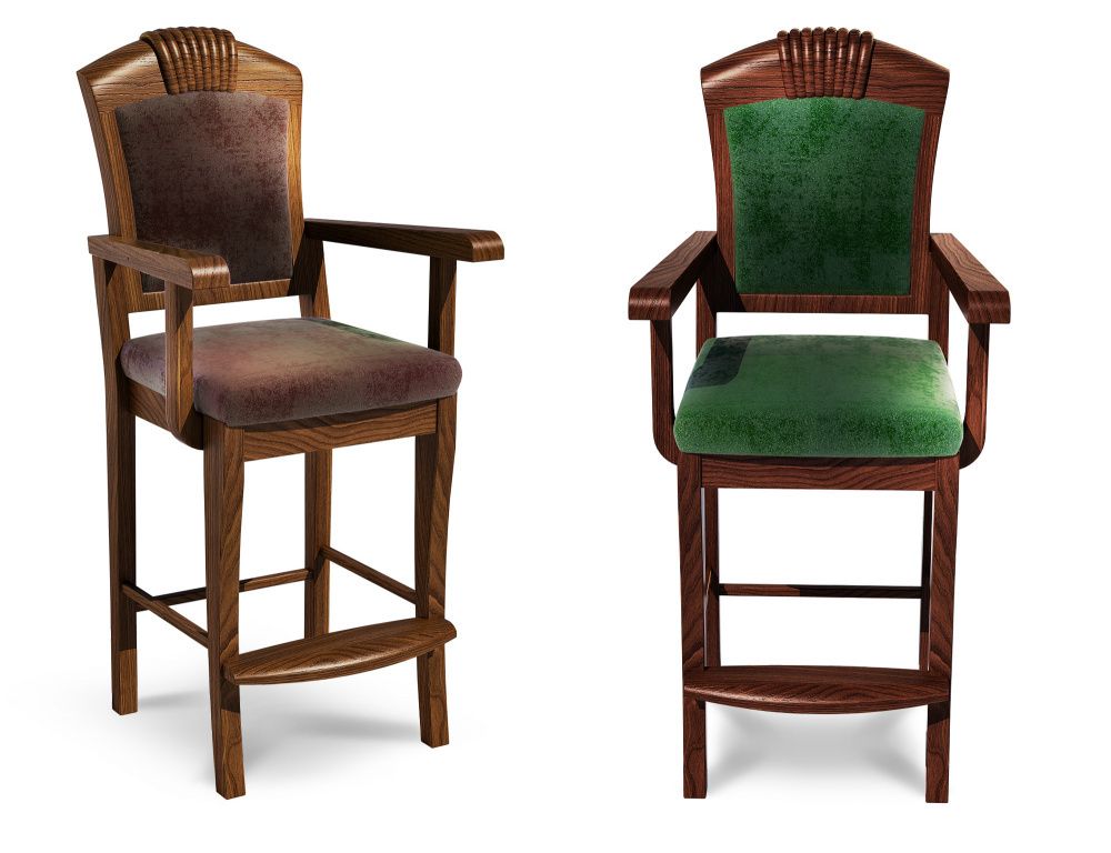 Стул бильярдный Ливерпуль ясень (№1,Ткань Vilvet Lux,54 Velvet-Lux)